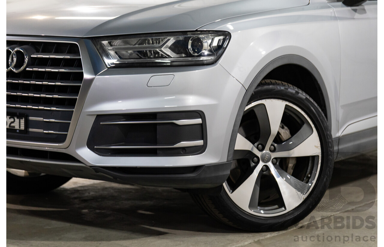 07/2016 Audi Q7 3.0 TDI Quattro (160kW AWD) 4M MY17 4D Wagon Floret Silver Metallic Turbo Diesel V6 3.0L