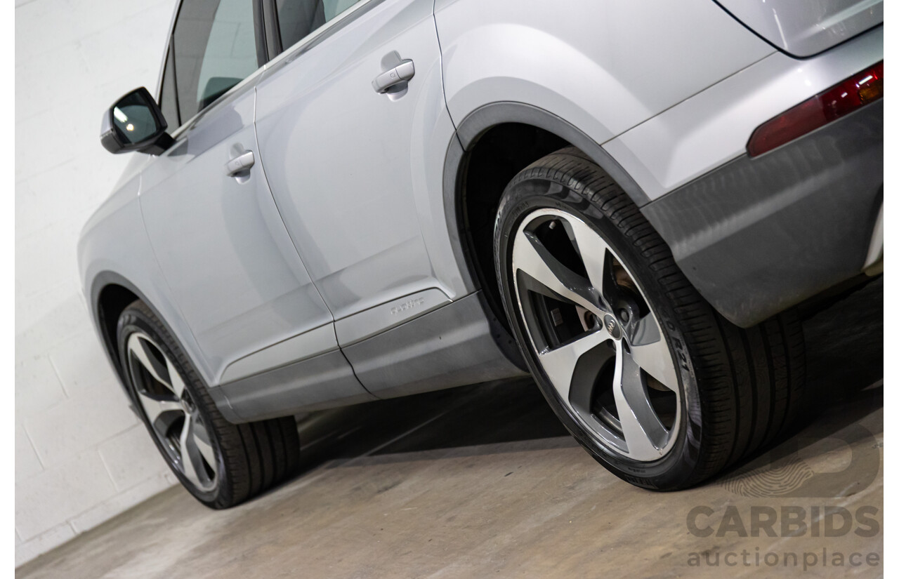 07/2016 Audi Q7 3.0 TDI Quattro (160kW AWD) 4M MY17 4D Wagon Floret Silver Metallic Turbo Diesel V6 3.0L