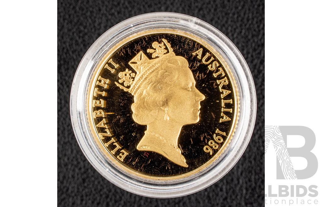 Australian RAM 1986 Gold Two Hundred Dollar Proof Coin, Australian Koala Bear .916