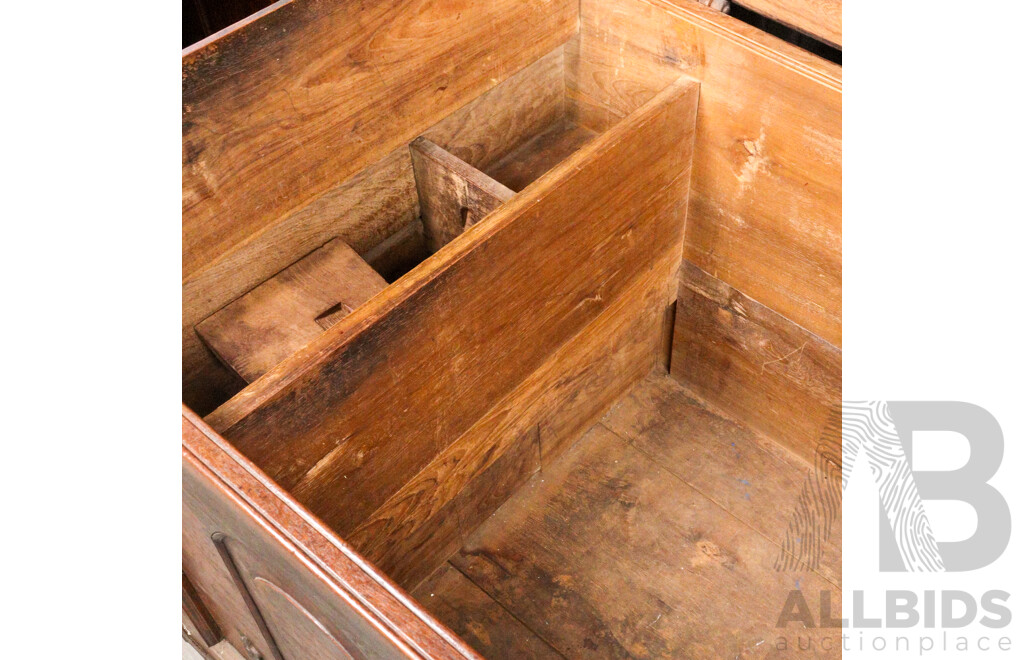 19th Century Indo Portuguese Iron Bound Dowry Chest