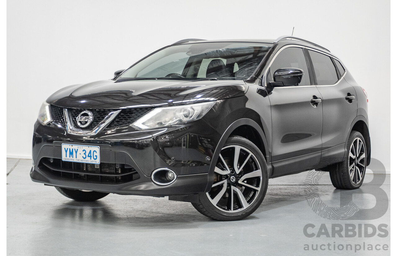 1/2016 Nissan Qashqai TI J11 4d Wagon Black Pearl Metallic 2.0L