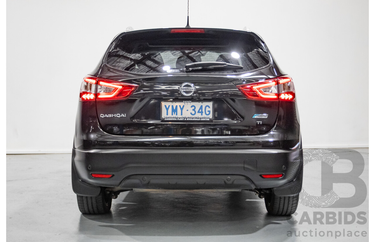 1/2016 Nissan Qashqai TI J11 4d Wagon Black Pearl Metallic 2.0L