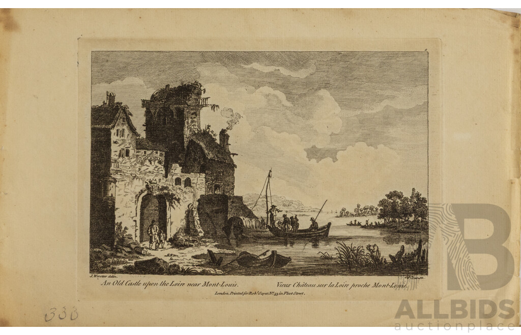 Selection of Approx Fourteen Largely Landscape Reproduction Prints After Original Lithographs, Including Vue De Georges St at Sydney (1968 Print) and More