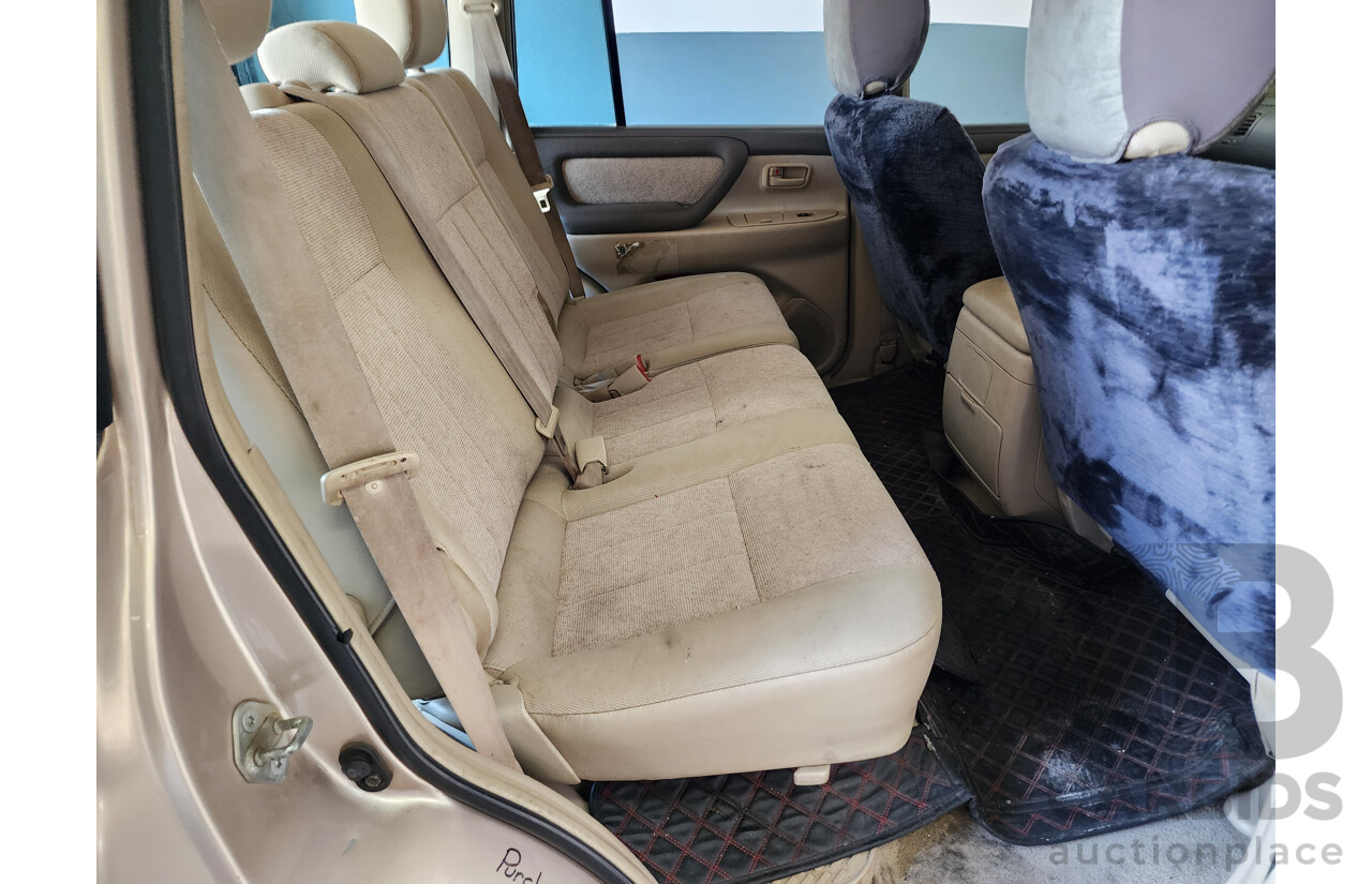 1/2003 Toyota Landcruiser GXL (4x4) UZJ100R 4d Wagon Gold 4.7L