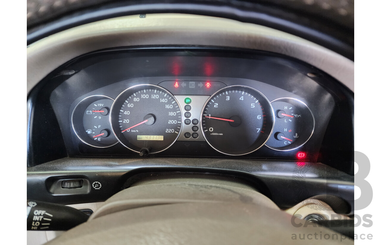 1/2003 Toyota Landcruiser GXL (4x4) UZJ100R 4d Wagon Gold 4.7L