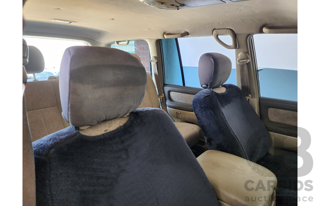 1/2003 Toyota Landcruiser GXL (4x4) UZJ100R 4d Wagon Gold 4.7L