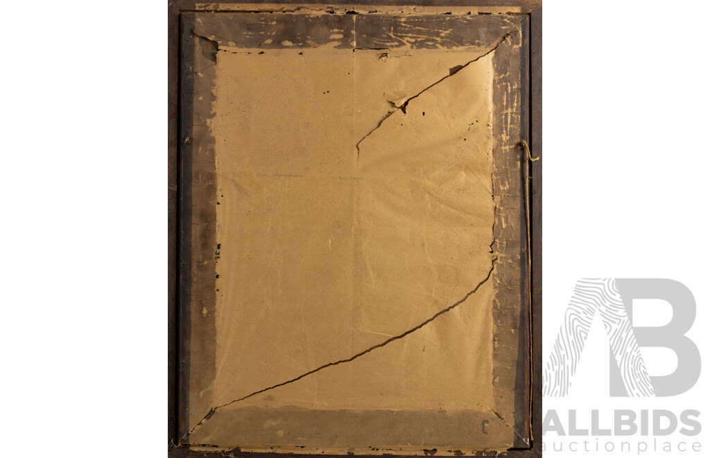 Helen Gowan (19th Century), Portrait of a Lady Crocheting (1897), Wonderful Antique Photograph, 79 x 65 cm (frame)