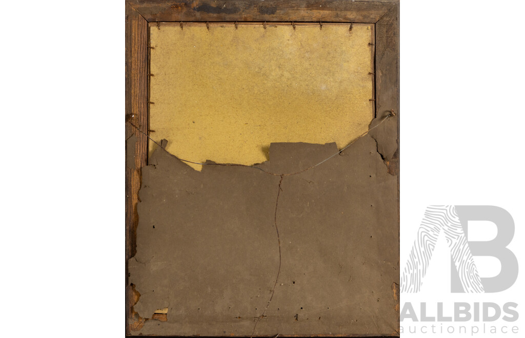 J Lafayatte (Early 20th Century), Save Me, O God, Antique Print C1910, 54 x 44 cm (frame)