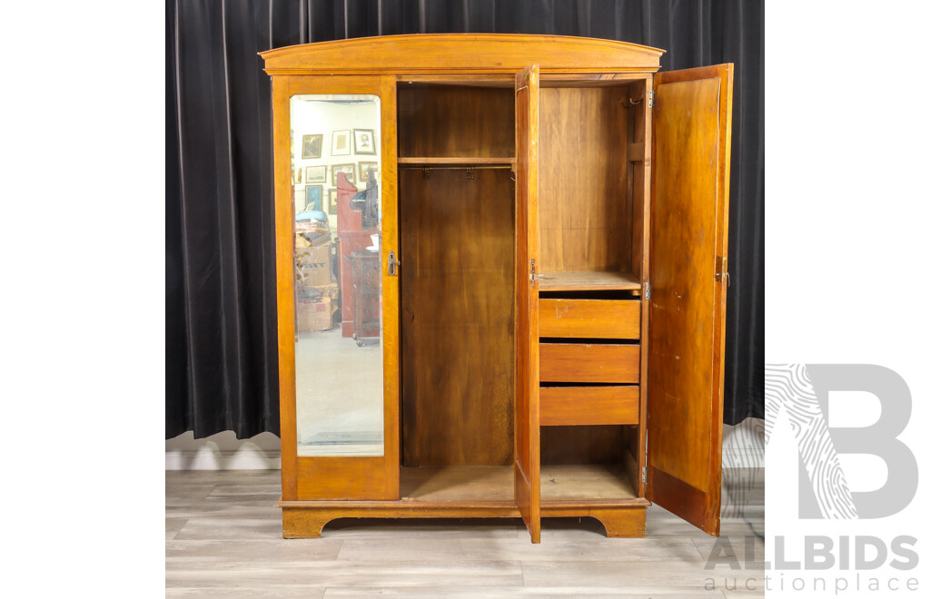 Late Edwardian Two Door Wardrobe