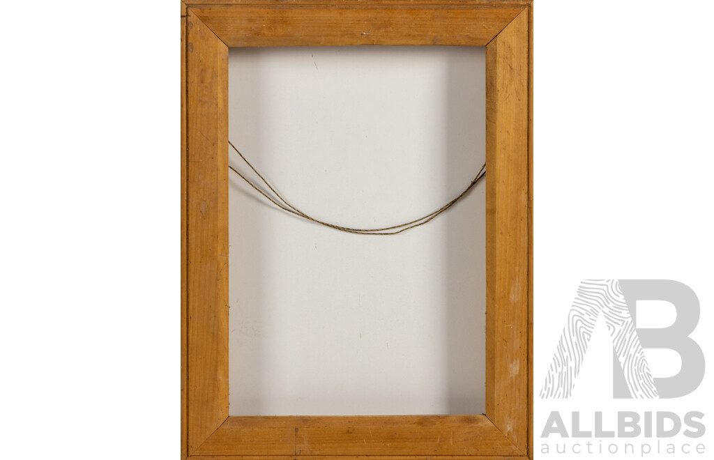 Lot of Three Vintage & Antique Artworks Including Print, Watercolour & Photograph, Alongside Wooden Frame. 38 x 29 cm (^Wooden Frame) (4)