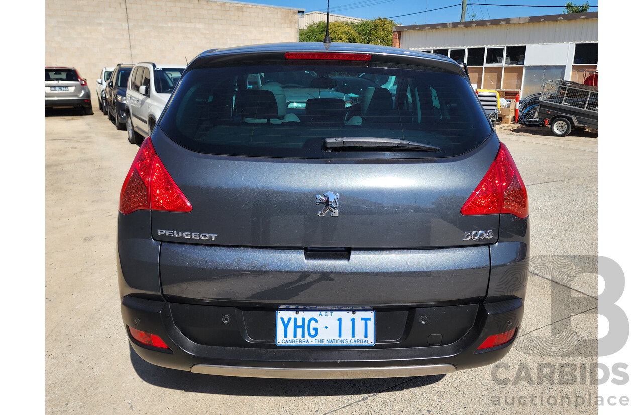 8/2010 Peugeot 3008 XTE 1.6 Turbo 4d Wagon Grey 1.6L