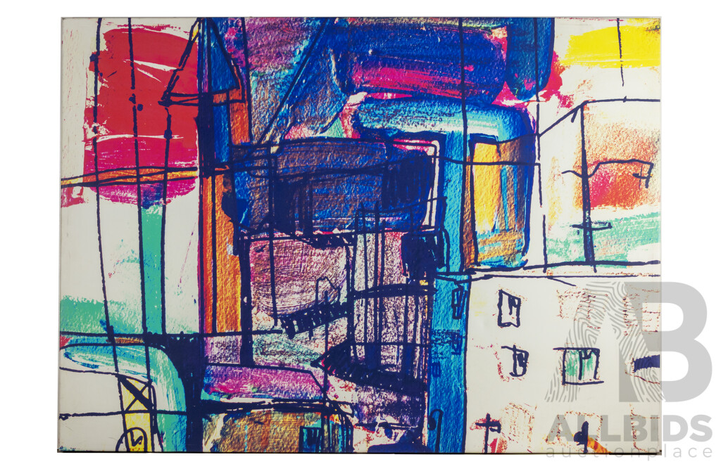 Karen Hayes (20th Century, Australian), London Calling, Polyester Canvas Reprint After Original, 100 x 138 cm