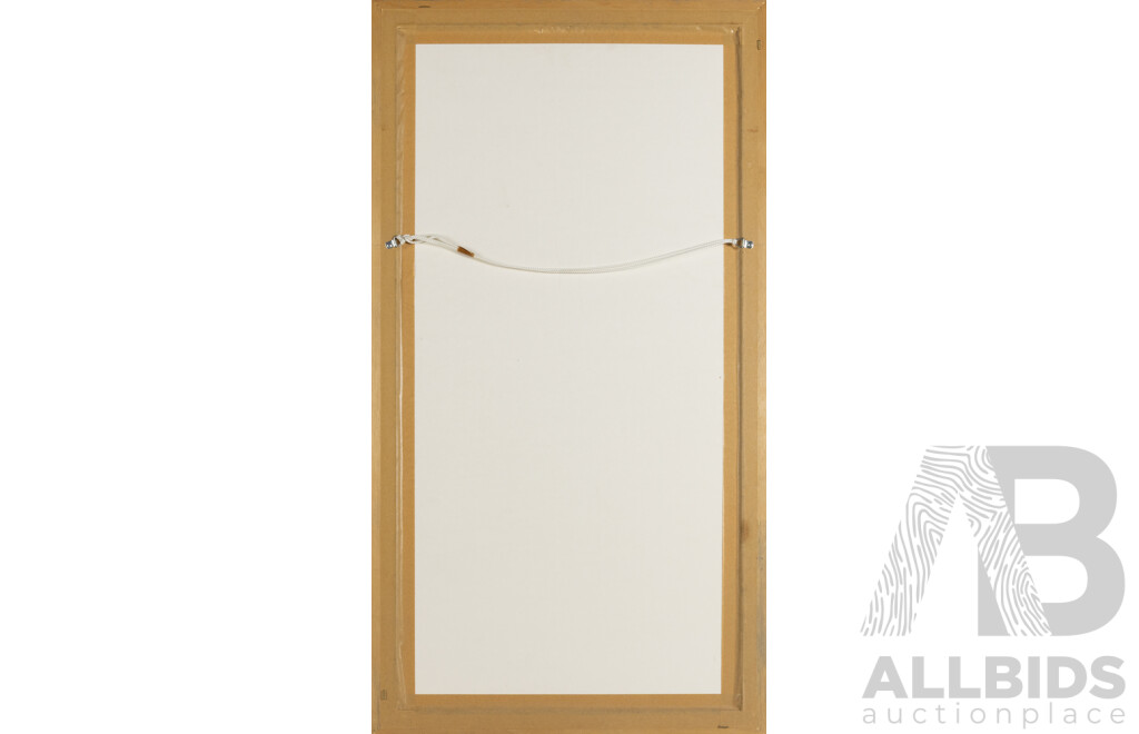 Egon Schiele (20thEgon Schiele, (19/20th Centuries, Austrian, 1890-1918) Reproduction Print of Original Conté Crayon & Tempera Wash Over Black Chalk on Brown Wrapping Paper, 100 X 54 Cm (frame)