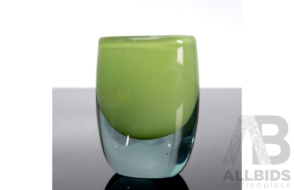 Small Art Glass Vase by Vicke Lindstrand for Kosta Boda Art Glass