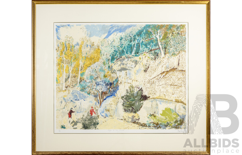 Lloyd Rees, (19th/20th Centuries, Australian, 1895-1988), Edge of the Forest (1984), Editioned & Signed Lithograph, 96 x 110 cm (frame)