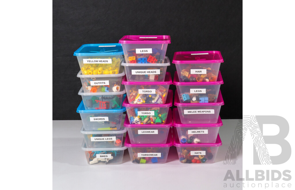 Box of Various Lego Pieces