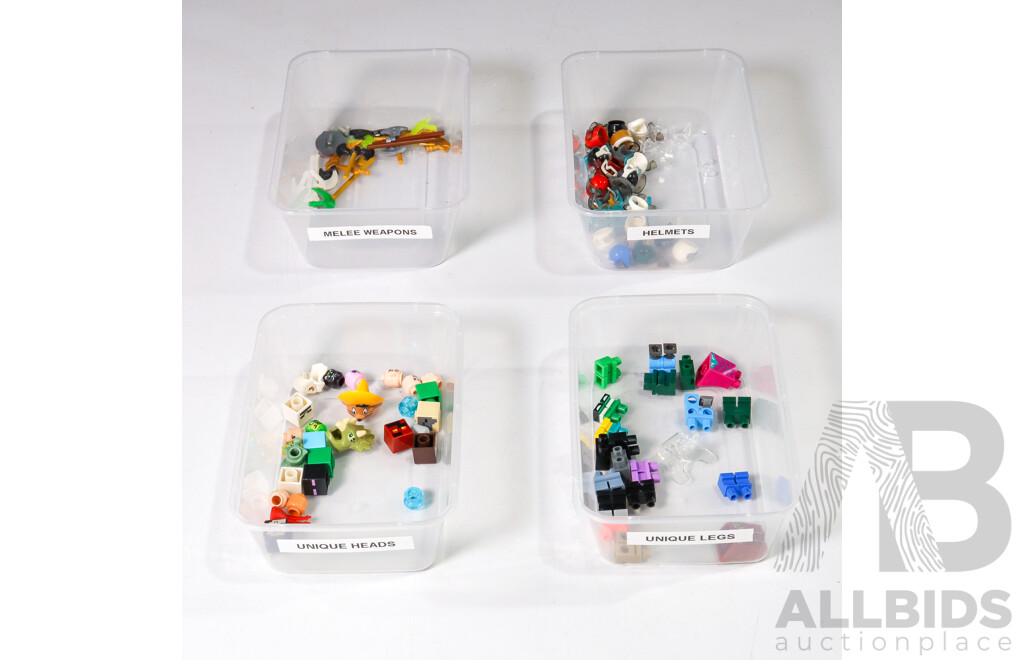 Box of Various Lego Pieces