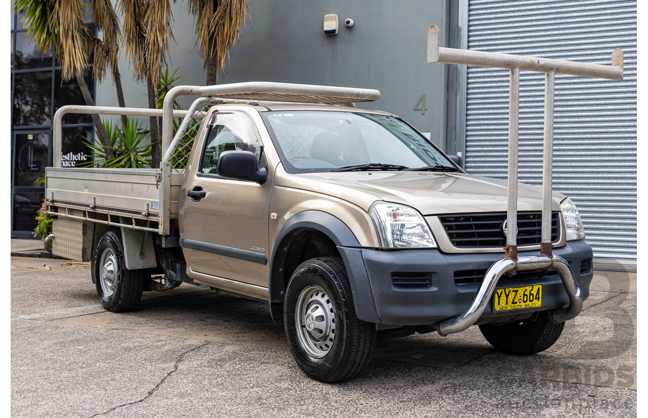 9/2003 Holden Rodeo LX RA C/Chas Satin Gold Metallic V6 3.5L - LPG Dual Fuel
