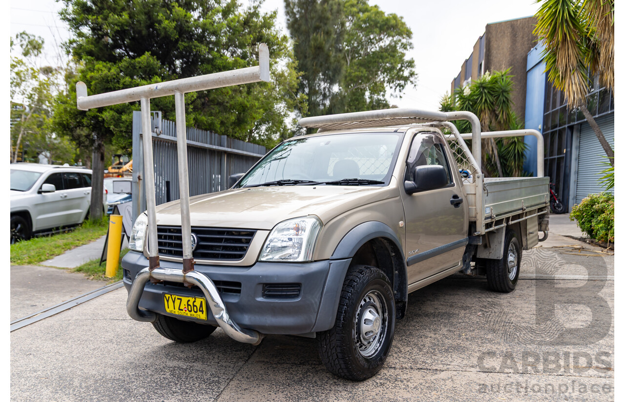 9/2003 Holden Rodeo LX RA C/Chas Satin Gold Metallic V6 3.5L - LPG Dual Fuel
