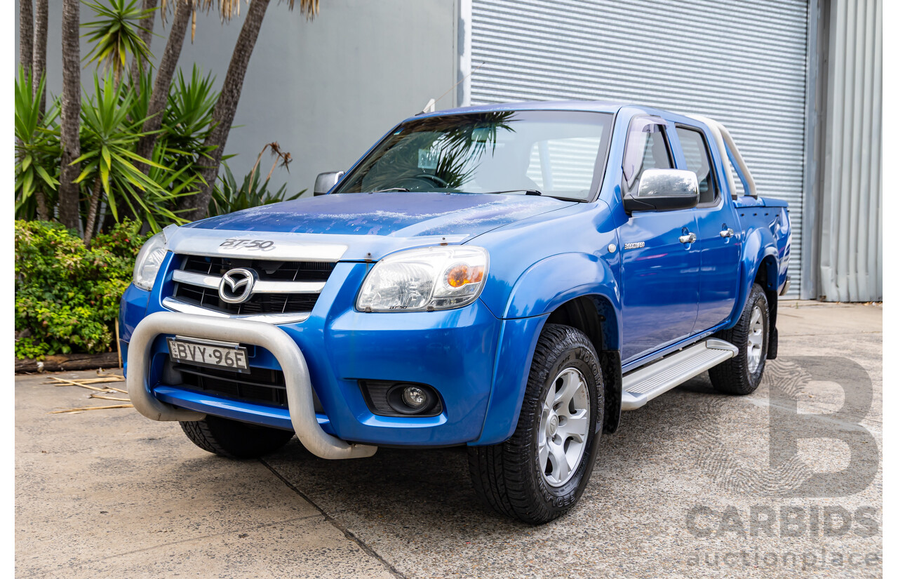 3/2011 Mazda BT-50 Boss B3000 SDX (4x4) 09.5 Dual Cab P/Up Lagoon Blue Metallic Turbo Diesel 3.0L