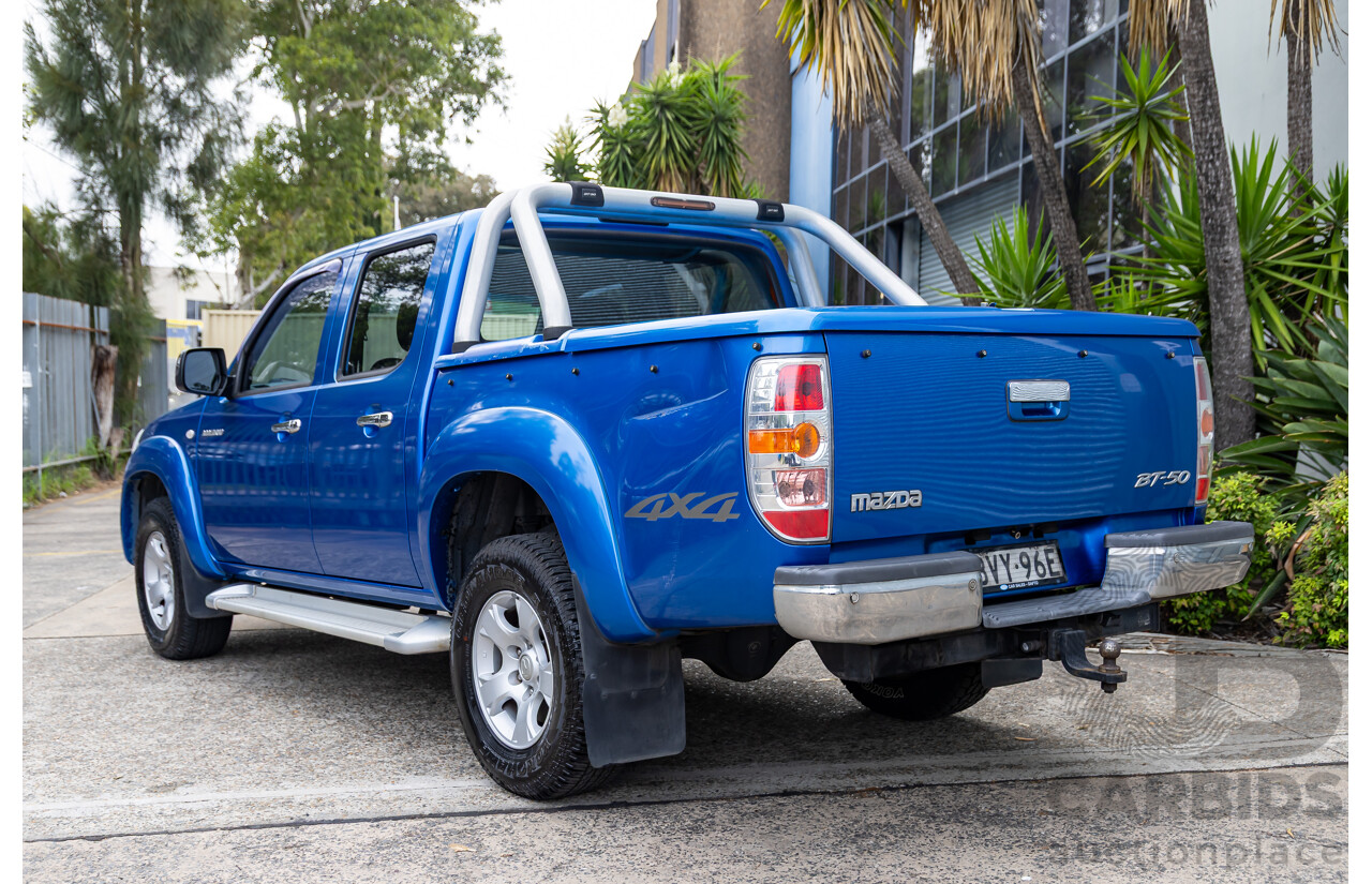3/2011 Mazda BT-50 Boss B3000 SDX (4x4) 09.5 Dual Cab P/Up Lagoon Blue Metallic Turbo Diesel 3.0L