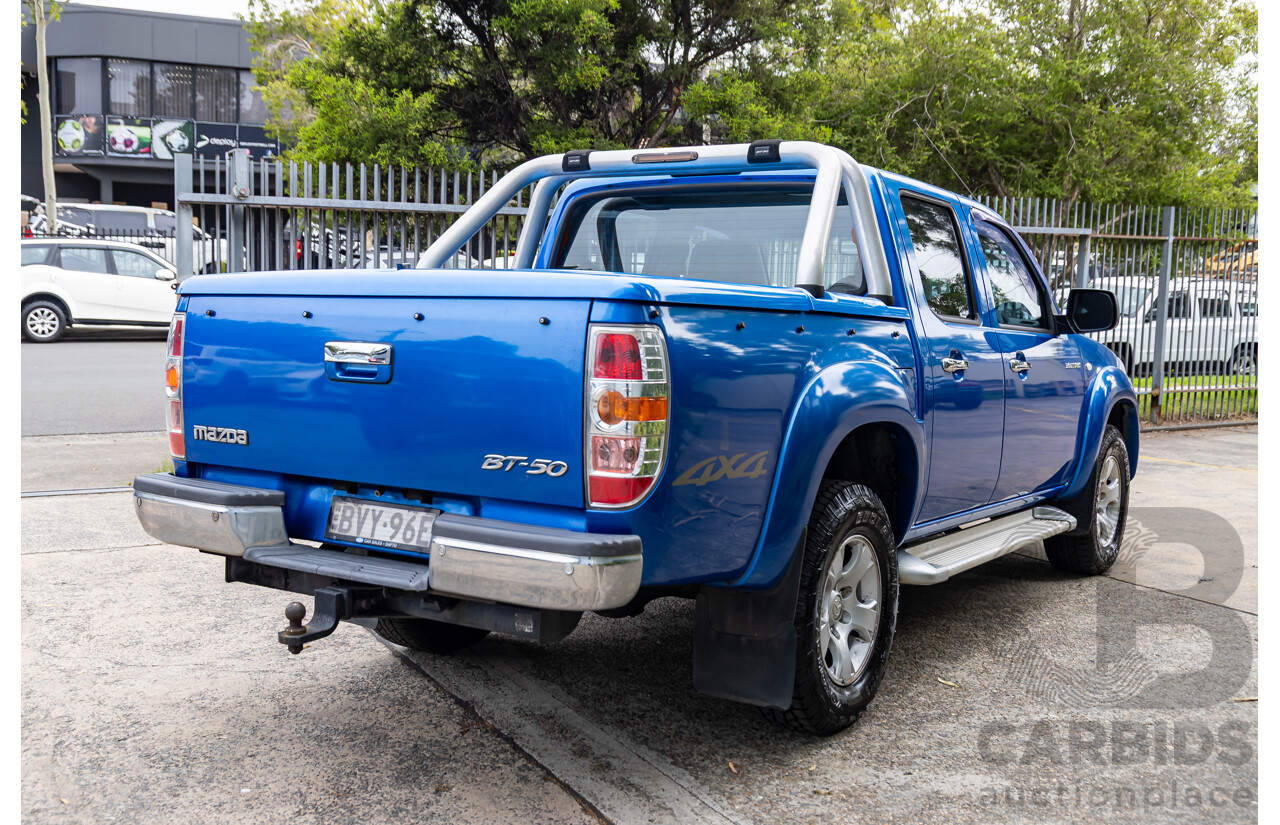 3/2011 Mazda BT-50 Boss B3000 SDX (4x4) 09.5 Dual Cab P/Up Lagoon Blue Metallic Turbo Diesel 3.0L