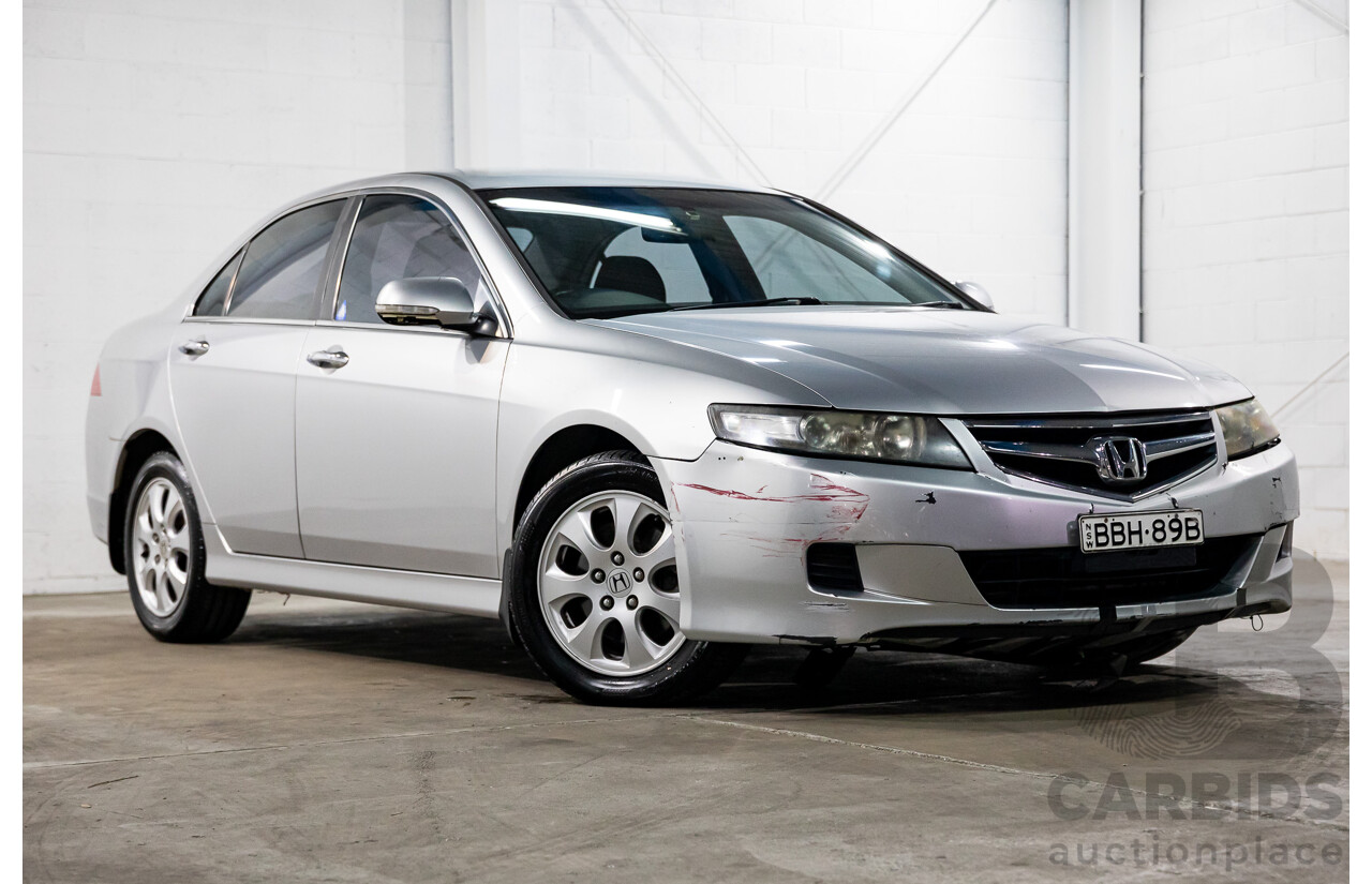 2/2007 Honda Accord Euro MY06.5 4d Sedan Alabaster Silver Metallic 2.4L