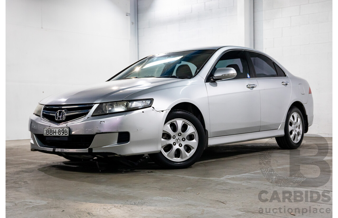 2/2007 Honda Accord Euro MY06.5 4d Sedan Alabaster Silver Metallic 2.4L