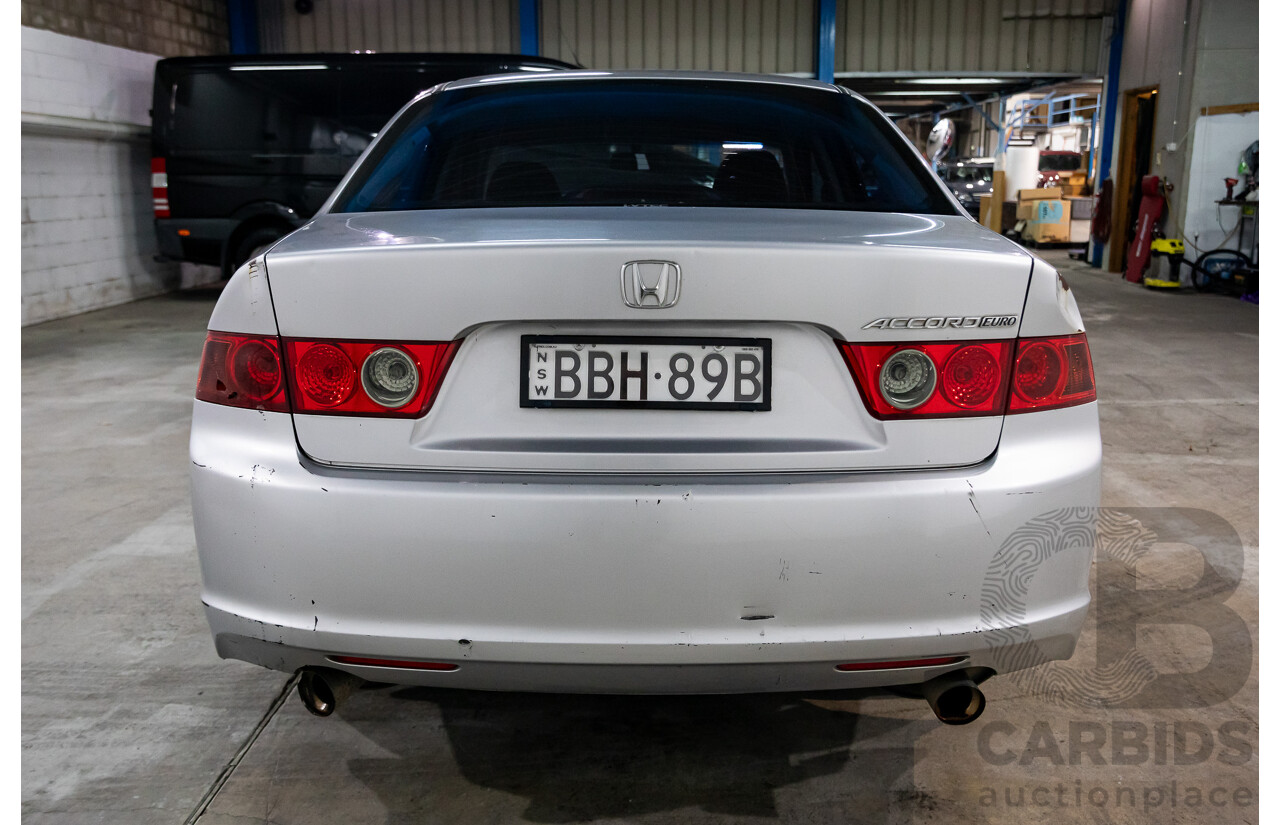 2/2007 Honda Accord Euro MY06.5 4d Sedan Alabaster Silver Metallic 2.4L