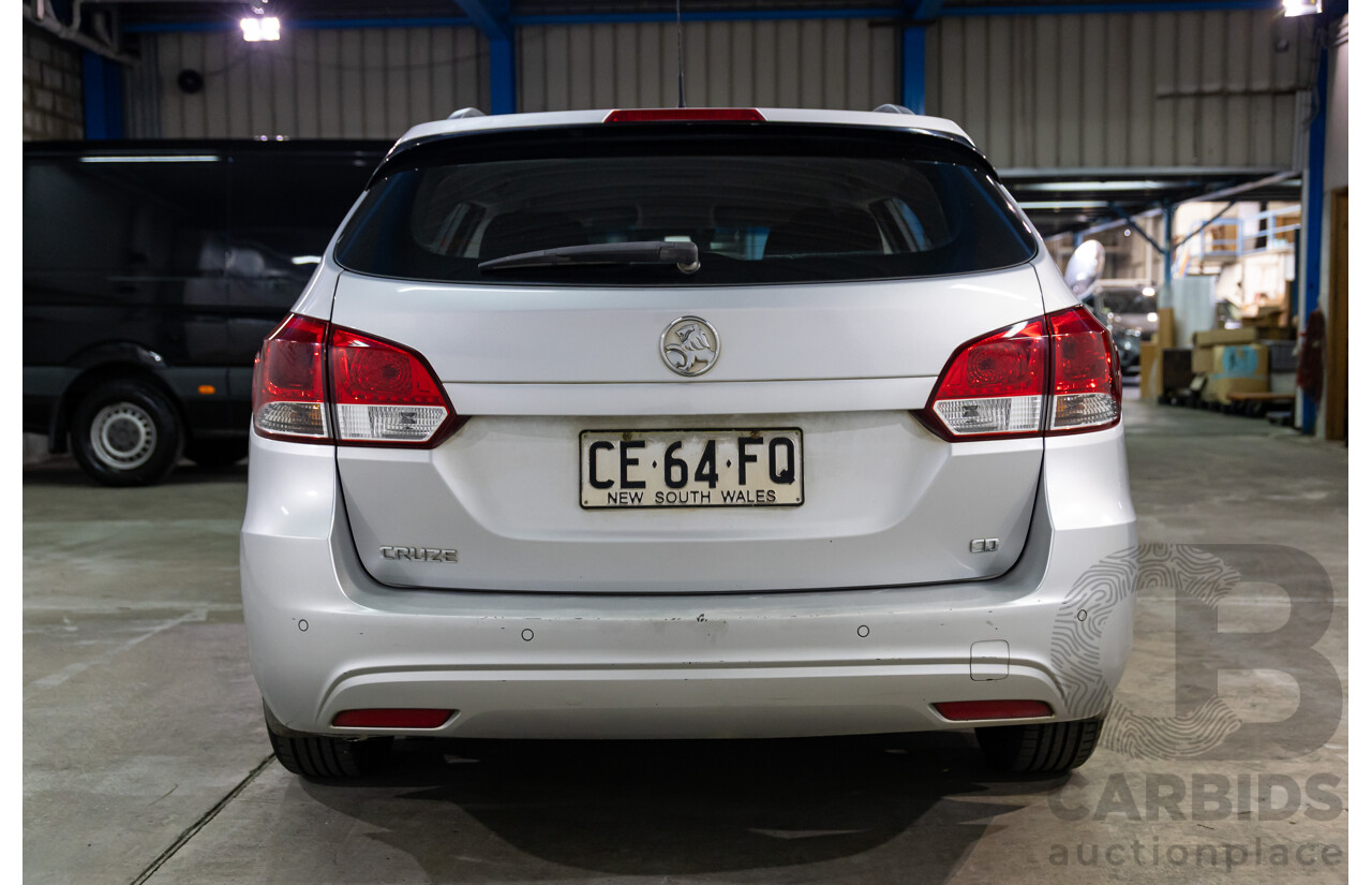 8/2015 Holden Cruze CD JH MY16 4d Sportwagon Nitrate Silver Metallic 1.8L