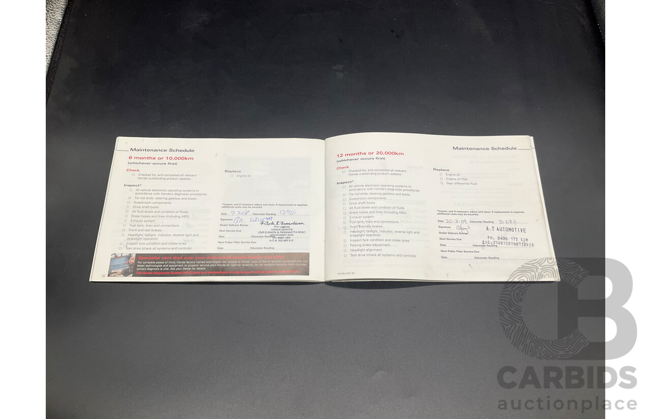 8/2007 Honda CRV (4x4) Sport MY07 4d Wagon Sparkle Grey Pearl 2.4L