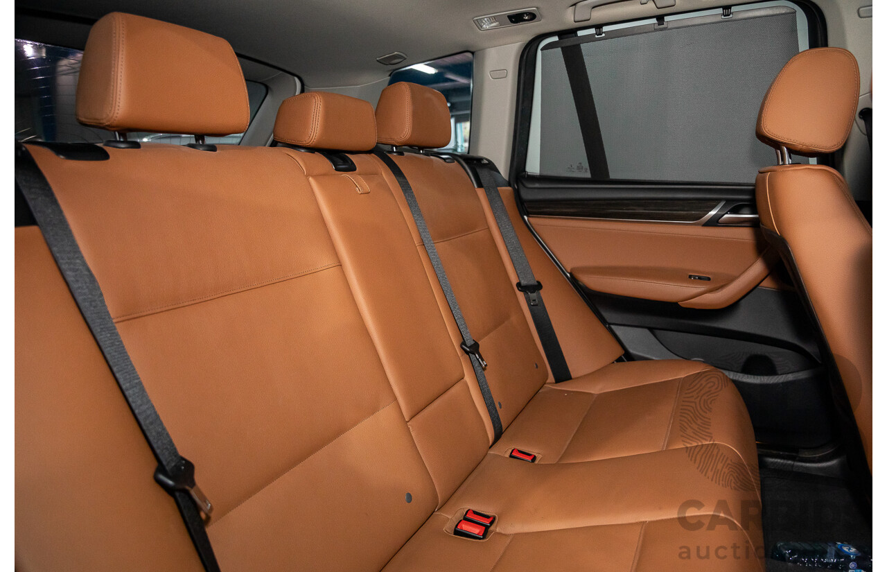 9/2015 BMW X3 xDrive20d xLine F25 MY15 4d Wagon Mineral White Metallic Turbo Diesel 2.0L