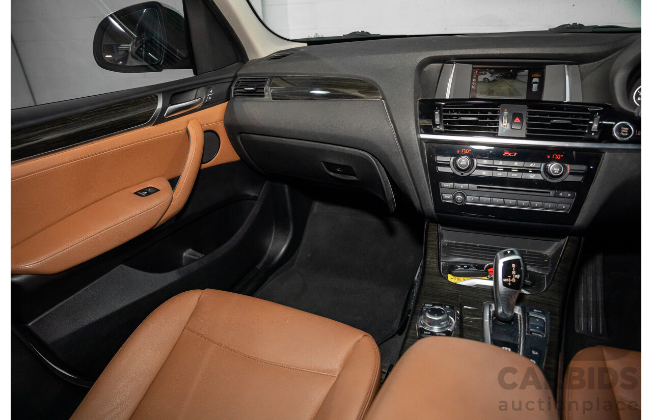 9/2015 BMW X3 xDrive20d xLine F25 MY15 4d Wagon Mineral White Metallic Turbo Diesel 2.0L