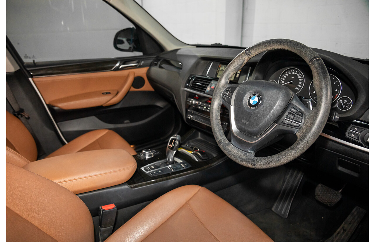 9/2015 BMW X3 xDrive20d xLine F25 MY15 4d Wagon Mineral White Metallic Turbo Diesel 2.0L