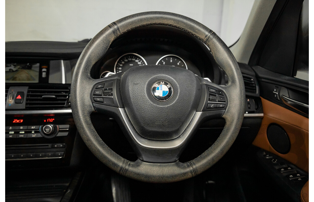 9/2015 BMW X3 xDrive20d xLine F25 MY15 4d Wagon Mineral White Metallic Turbo Diesel 2.0L