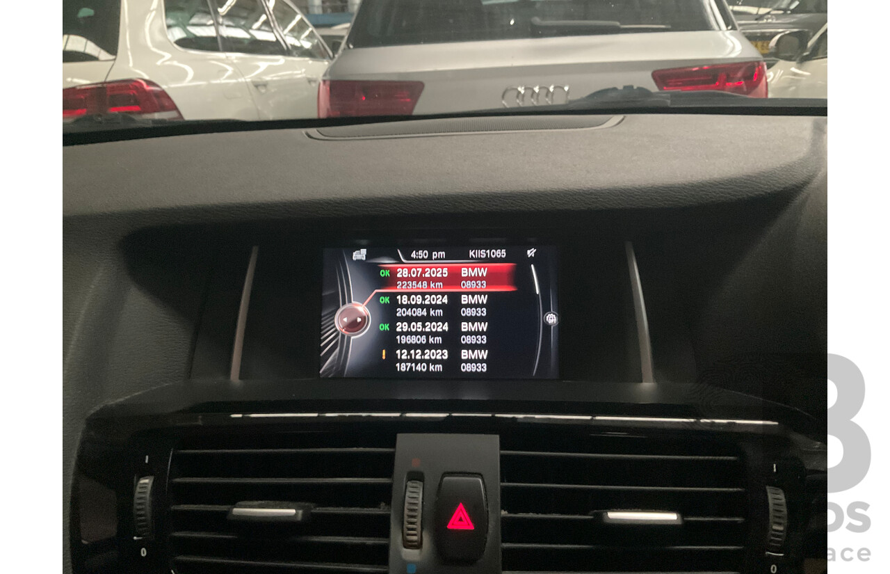 9/2015 BMW X3 xDrive20d xLine F25 MY15 4d Wagon Mineral White Metallic Turbo Diesel 2.0L