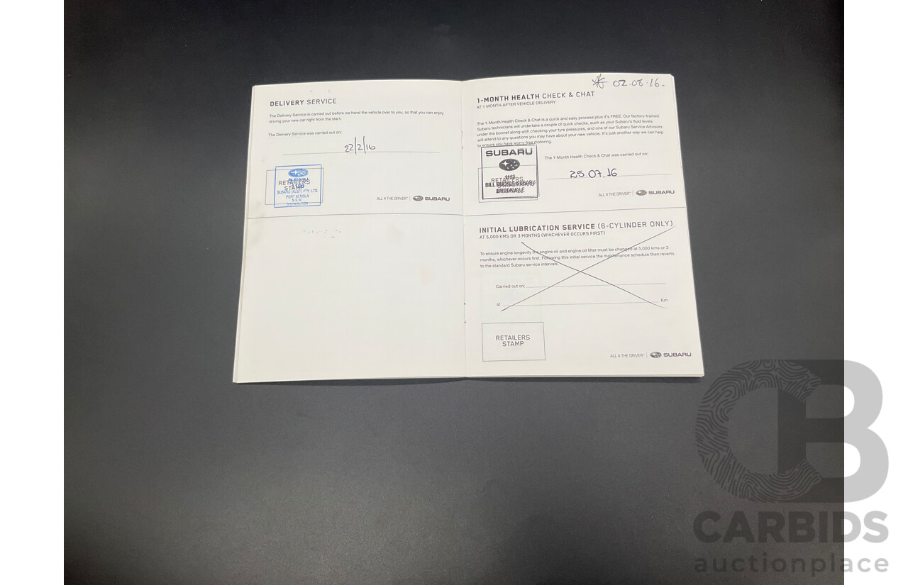 02/2016 Subaru XV 2.0i-S (AWD) MY17 4D Wagon Dark Grey Metallic 2.0L