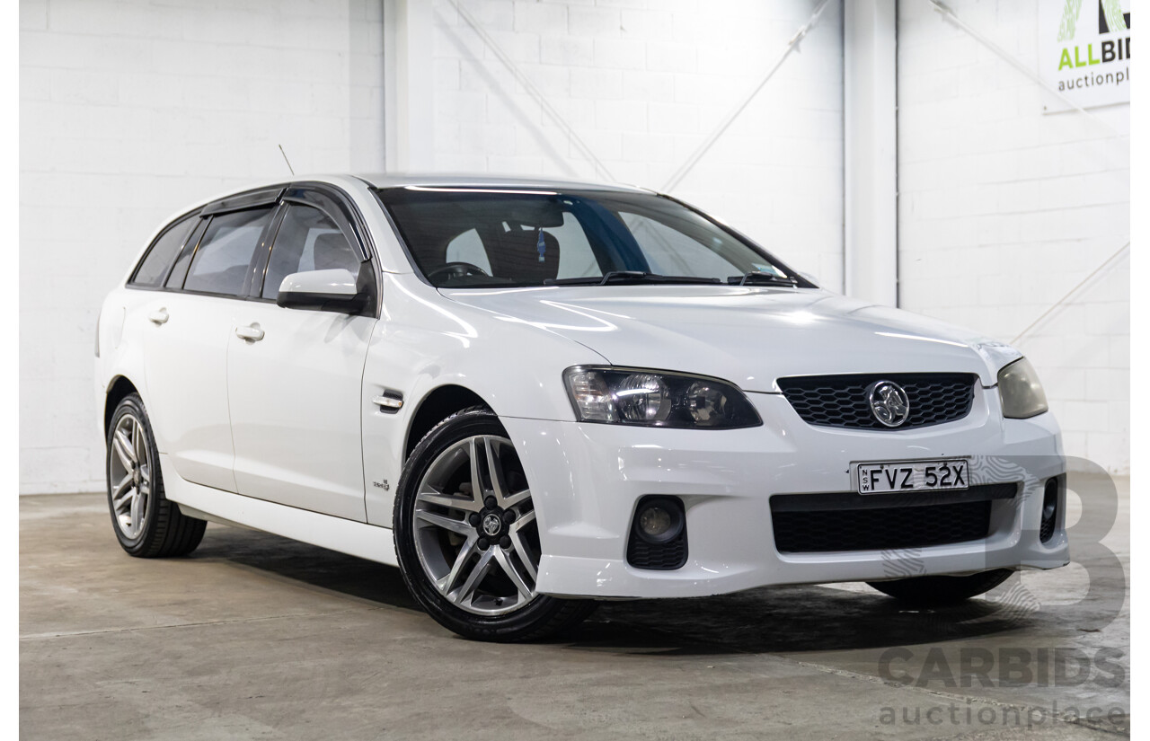 9/2010 Holden Commodore SV6 VE II 4d Sportwagon Heron White V6 3.6L