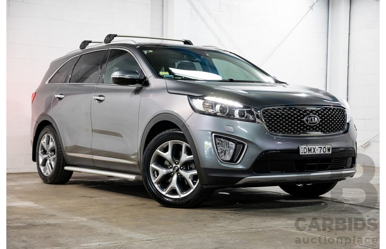 02/2017 Kia Sorento Platinum (AWD) UM MY17 4d Wagon Sparkling Silver Metallic Turbo Diesel 2.2L
