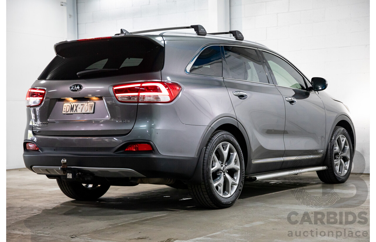 02/2017 Kia Sorento Platinum (AWD) UM MY17 4d Wagon Sparkling Silver Metallic Turbo Diesel 2.2L