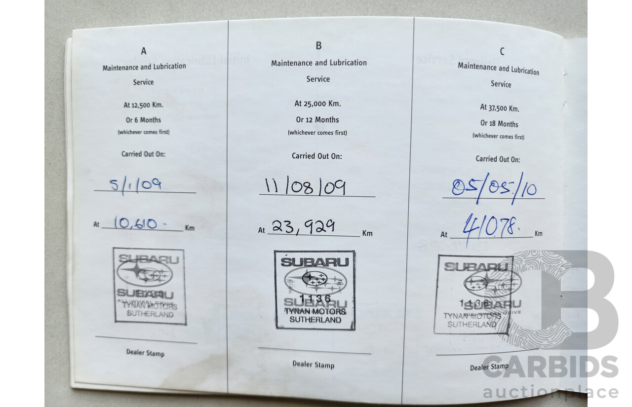 4/2008 Subaru Forester XS Premium MY09 4d Wagon Blue 2.5L