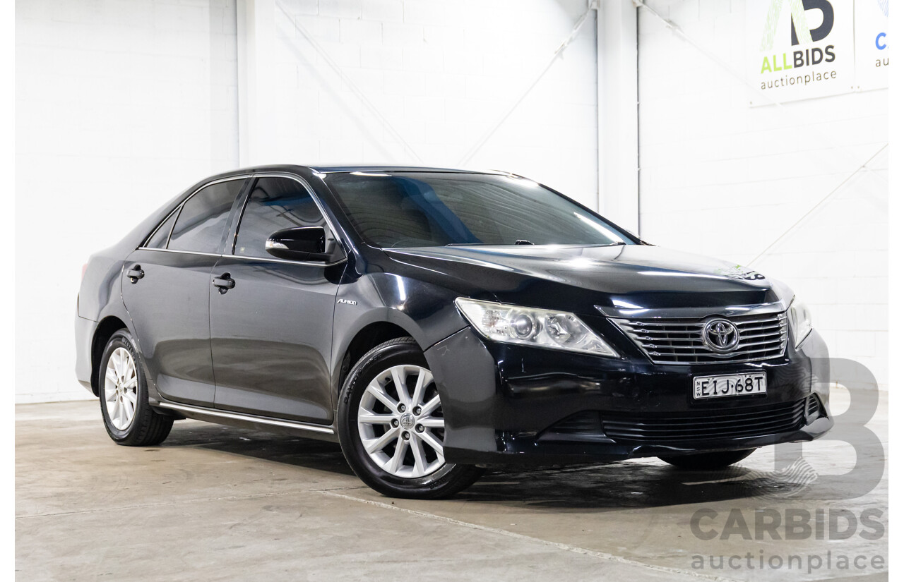 2/2013 Toyota Aurion AT-X GSV50R 4d Sedan Attitude Black Metallic V6 3.5L