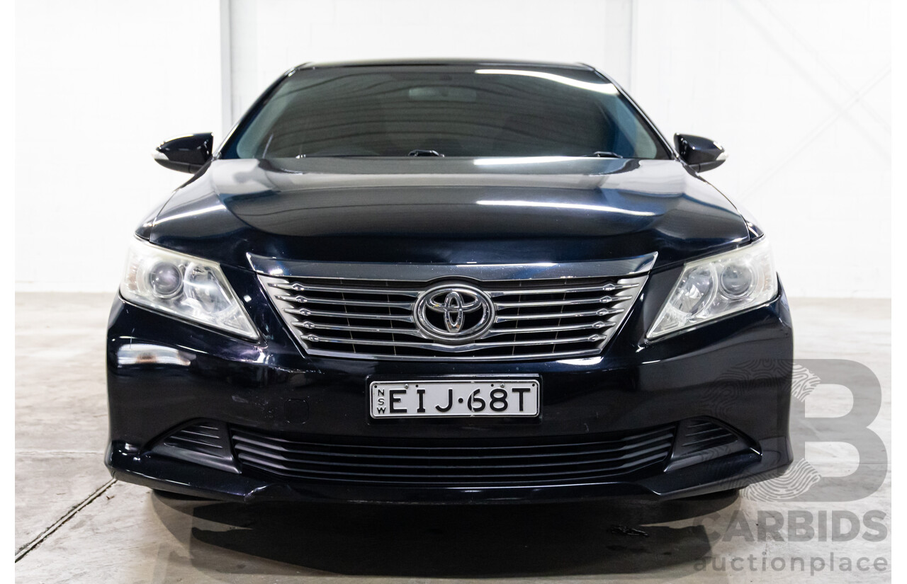 2/2013 Toyota Aurion AT-X GSV50R 4d Sedan Attitude Black Metallic V6 3.5L