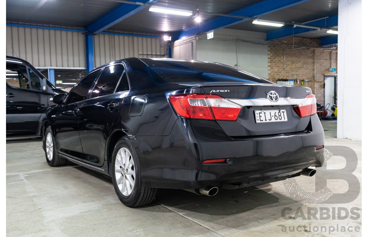 2/2013 Toyota Aurion AT-X GSV50R 4d Sedan Attitude Black Metallic V6 3.5L