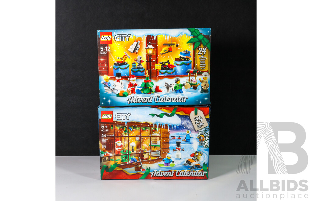 Lego Advent Calendars 60201 & 60235, Brand New in Box (2)