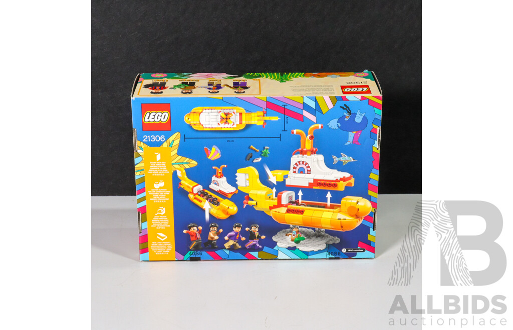 LEGO Ideas the Beatles Yellow Submarine Set 21306, Discontinued, Brand New in Box