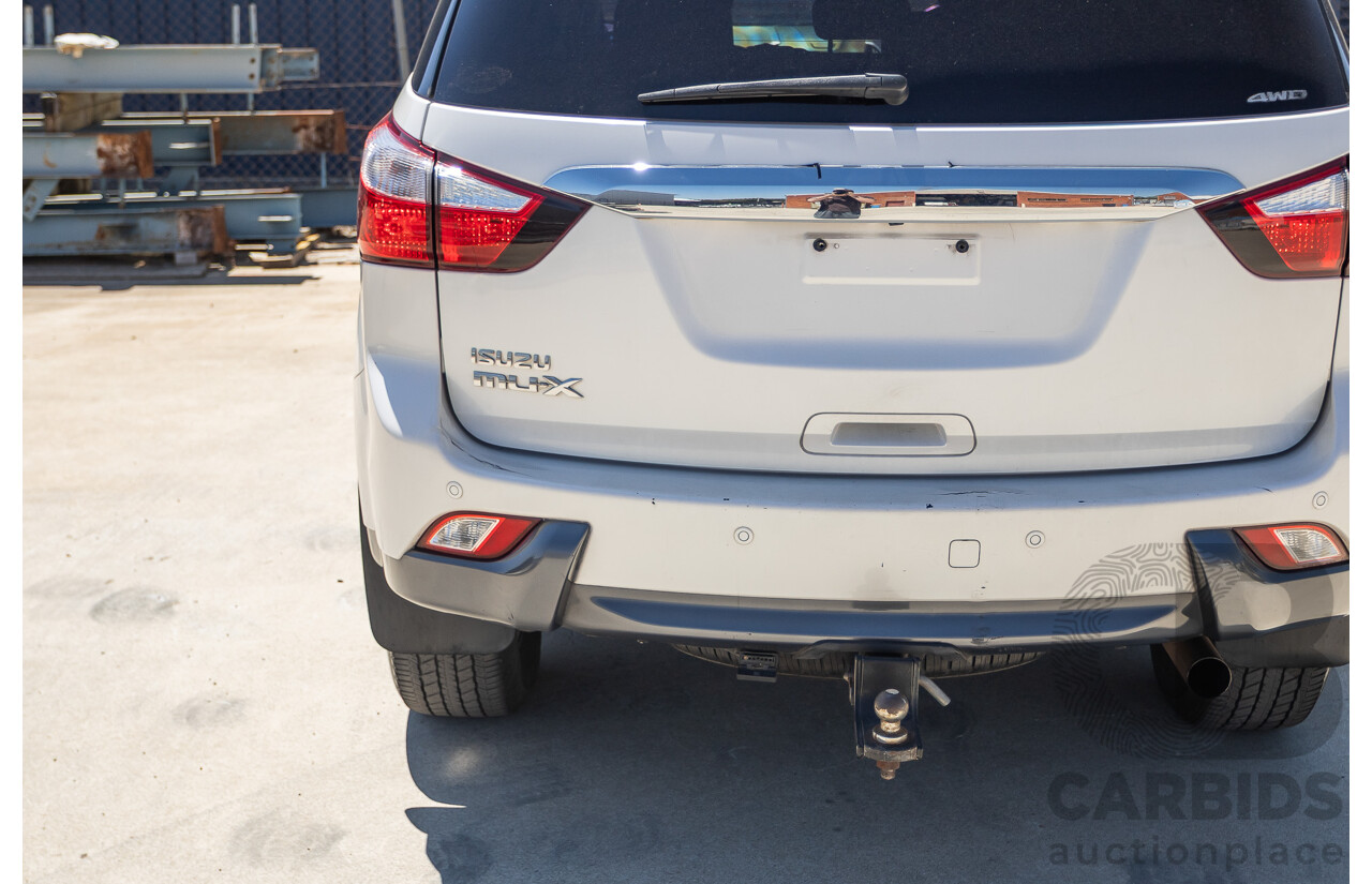 09/2015 Isuzu MU-X LS-U (4x4) UC MY15 4D Wagon Silky White Pearl Turbo Diesel 3.0L - 7 Seats