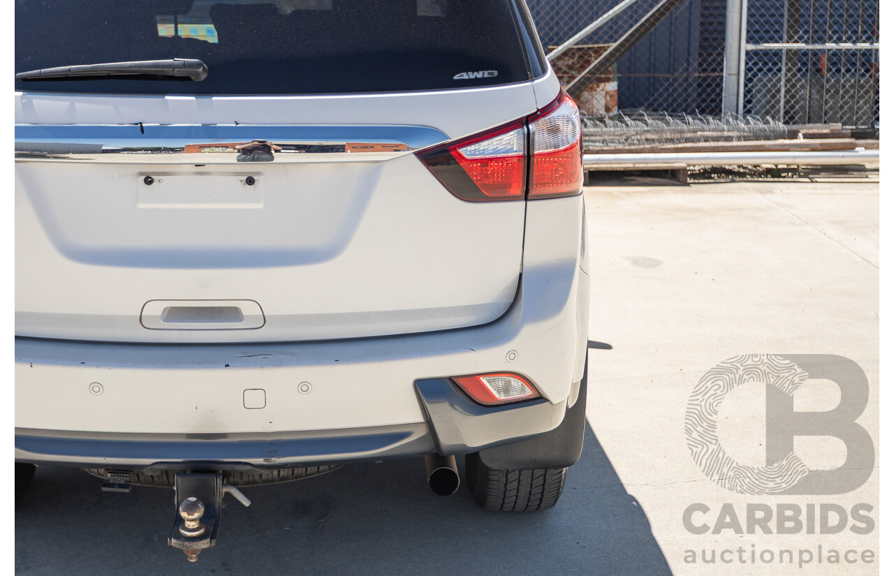 09/2015 Isuzu MU-X LS-U (4x4) UC MY15 4D Wagon Silky White Pearl Turbo Diesel 3.0L - 7 Seats