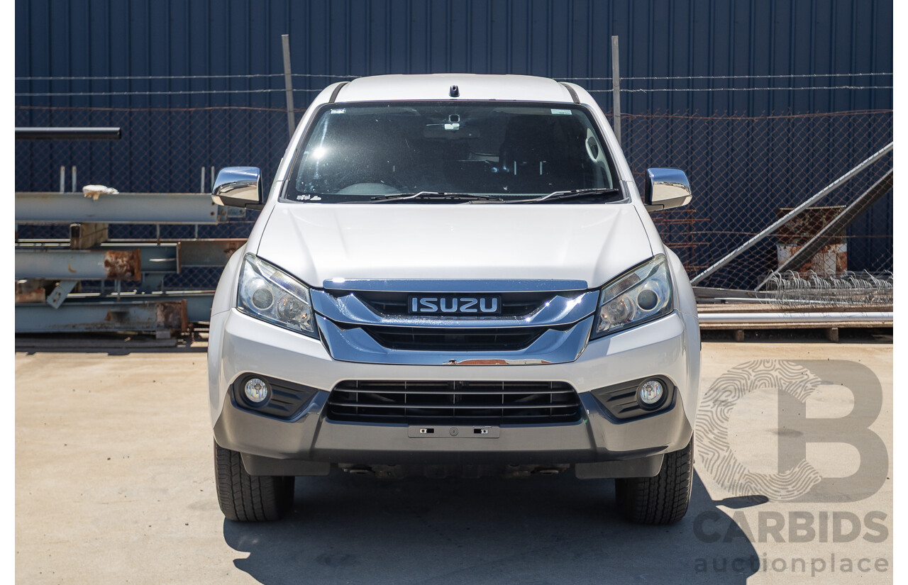 09/2015 Isuzu MU-X LS-U (4x4) UC MY15 4D Wagon Silky White Pearl Turbo Diesel 3.0L - 7 Seats
