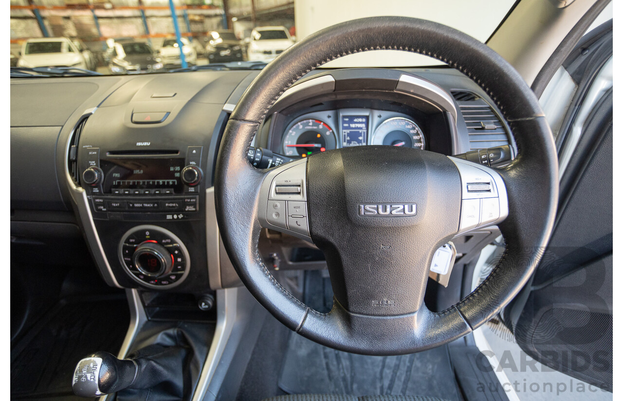 09/2015 Isuzu MU-X LS-U (4x4) UC MY15 4D Wagon Silky White Pearl Turbo Diesel 3.0L - 7 Seats